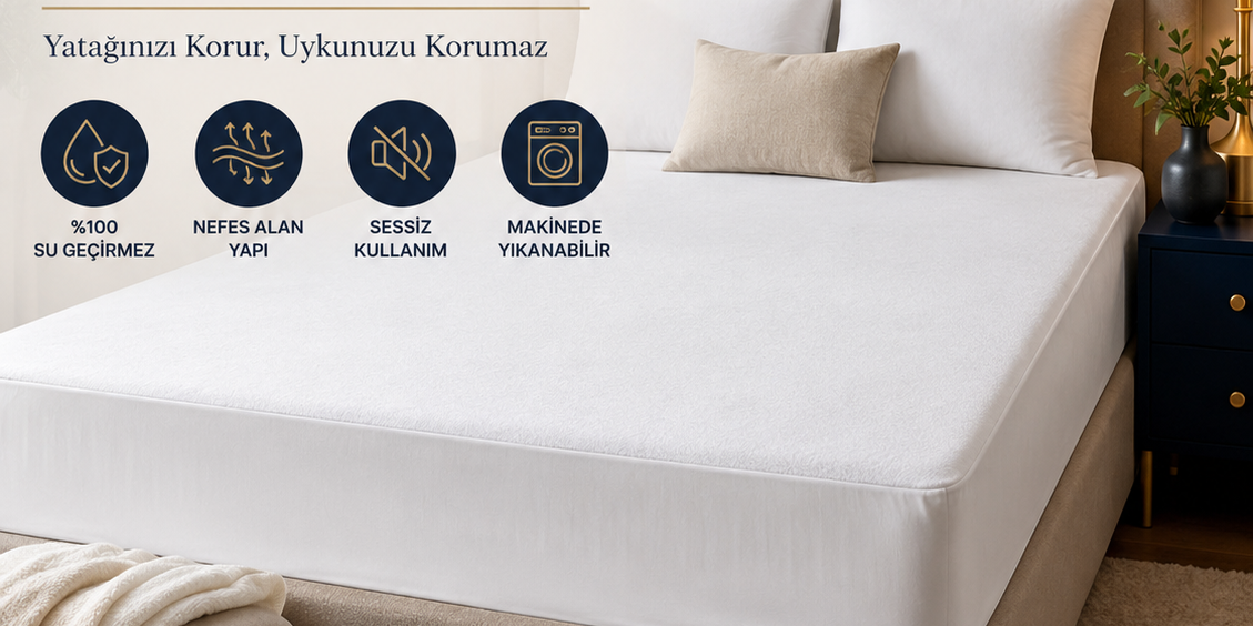 WOLLUNA SleepGuard Premium Su Geçirmez Yatak Koruyucu