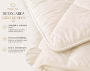 Wolluna Premium Doğal Yün Yorgan – Yazlık, Kışlık ve 4 Mevsim