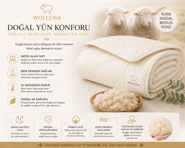 Wolluna Premium Yün Yorgan